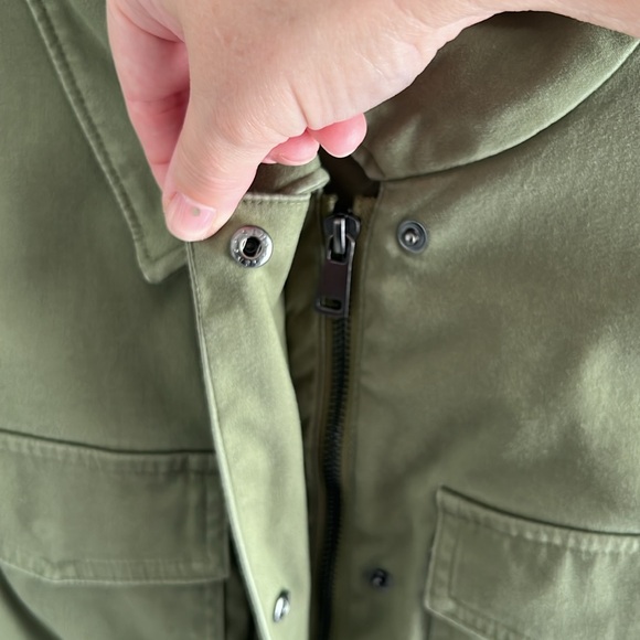 2. Lane Bryant Woman’s Jacket with Peplum waist, zip and snap closure, and belt - Picture 10 of 16